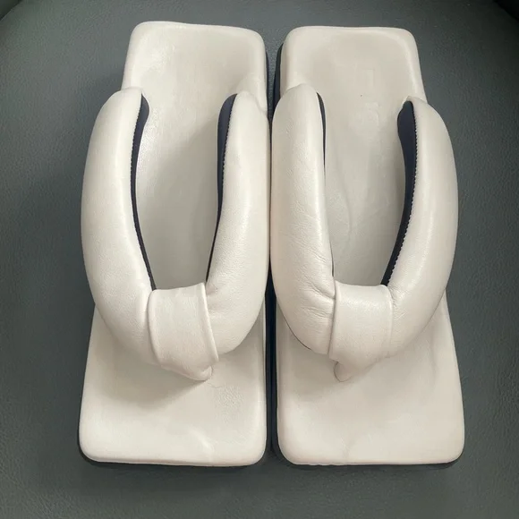 Sinobi Geta Double Leather Sandals Size Sinobi 4 (US 8) - Picture 3 of 9